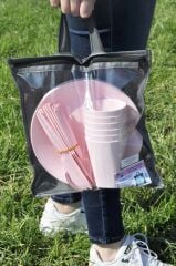 Çantalı Piknik Seti Pembe 30 Parça